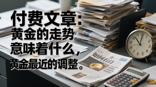 付费文章：黄金的走势意味着什么，如何看待黄金最近的调整-天星云网创