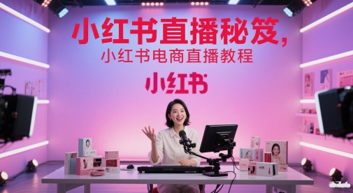 小红书直播秘笈，小红书电商直播教程-天星云网创