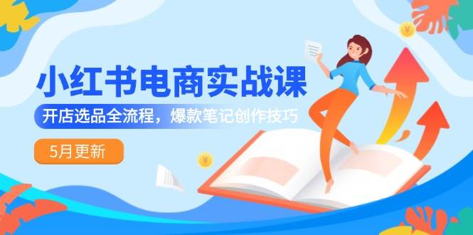 小红书电商实战课-5月更新，开店选品全流程，爆款笔记创作技巧-天星云网创