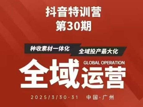 抖音特训营第30期线下培训资料，没有录音视频，正版整理的脑图资料及学员总结核心点-天星云网创
