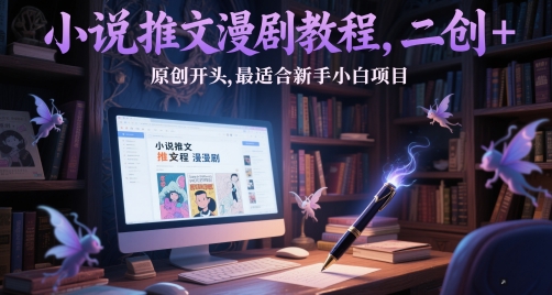 小说推文漫剧教程，二创+原创开头，最适合新手小白项目-天星云网创