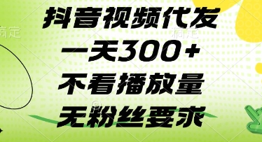 抖音视频代发一天3张+，不看播放量，无粉丝要求【揭秘】-天星云网创