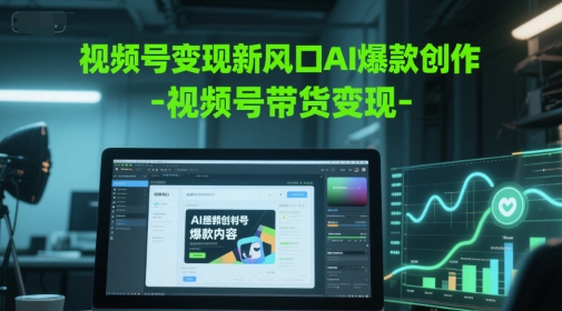 视频号变现新风口AI爆款创作-视频号带货变现-天星云网创