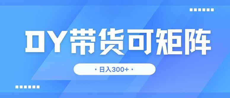 DY带货，日入300＋矩阵无上限-天星云网创