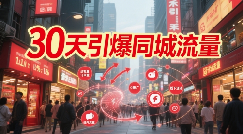 30天引爆同城流量：团购篇 认知篇 流量篇 来客篇 达人篇 老板人设IP篇 投流篇-天星云网创