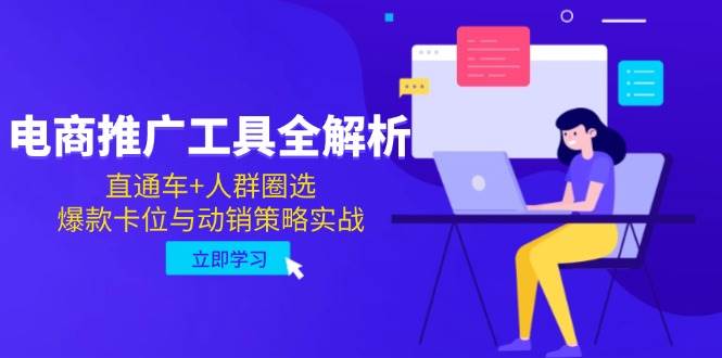电商推广工具全解析，直通车+人群圈选，爆款卡位与动销策略实战-天星云网创