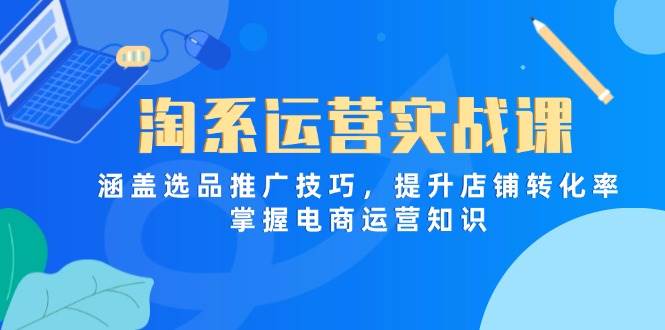淘系运营实战课，涵盖选品推广技巧，提升店铺转化率，掌握电商运营知识-天星云网创