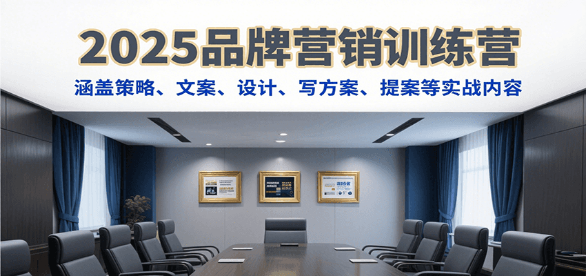 2025品牌营销训练营，涵盖策略、文案、设计、写方案、提案等实战内容-天星云网创