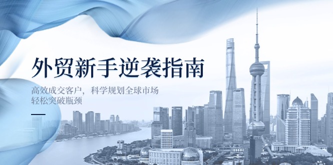 外贸新手逆袭指南：高效成交客户，科学规划全球市场，轻松突破瓶颈-天星云网创