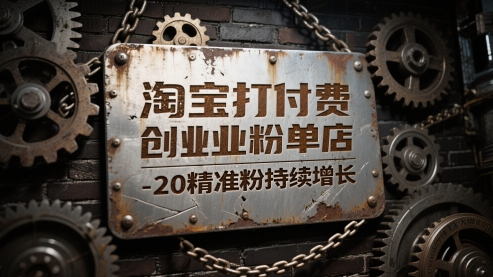 淘宝打付费创业粉单店每天稳定10-20精准粉持续增长【揭秘】-天星云网创