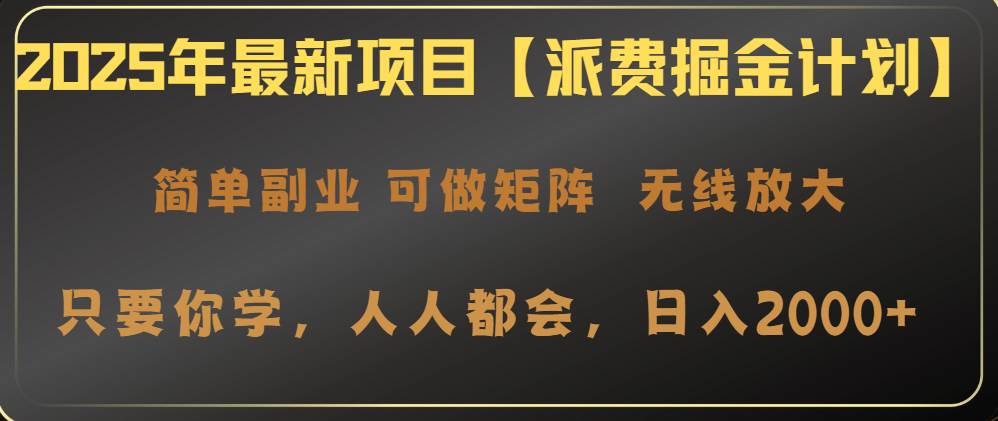 2025年最新项目【派费掘金计划】操作简单，日入2000+-天星云网创