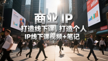 商业IP打造线下课，打造个人 IP线下课视频+笔记-天星云网创