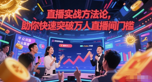 直播实战方法论，助你快速突破万人直播间门槛-天星云网创