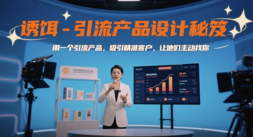 诱饵-引流产品设计秘笈，用一个引流产品，吸引精准客户，让他们主动找你-天星云网创