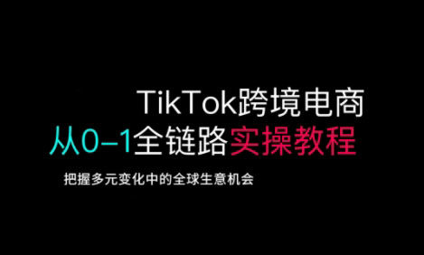 TikTok跨境电商从0-1全链路全方位实操教程，把握多元变化中的全球生意机会-天星云网创