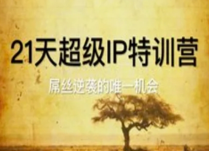 21天超级IP特训营，屌丝逆袭的唯一机会-天星云网创