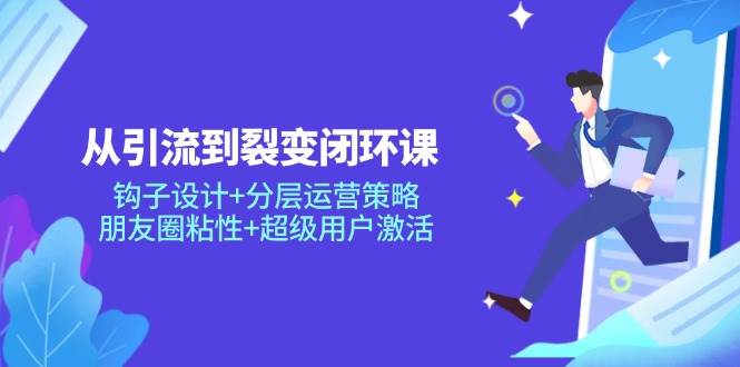 从引流到裂变闭环课：钩子设计+分层运营策略，朋友圈粘性+超级用户激活-天星云网创