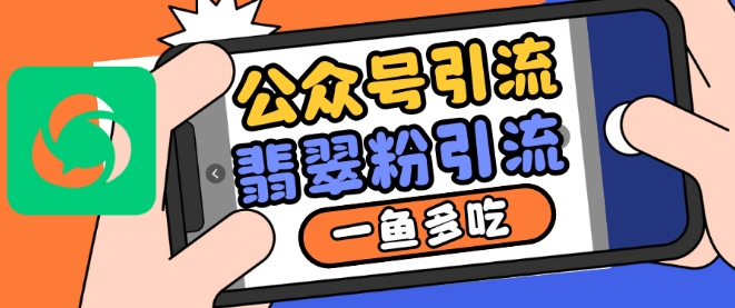 公众号利用推荐流量和搜一搜流量引流翡翠粉，一鱼多吃-天星云网创