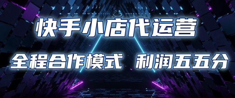 快手小店代运营 限时托管计划 合作模式 利润五五分成【揭秘】-天星云网创