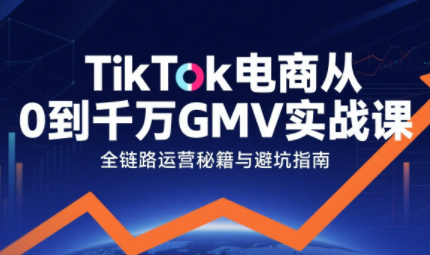 三千老师·TikTok电商从0到千万GMV实战课-66副业网