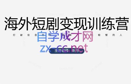 昕月老师·海外短剧变现训练营-天星云网创