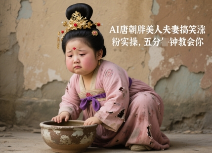 AI唐朝胖美人夫妻搞笑涨粉实操，五分钟教会你-天星云网创