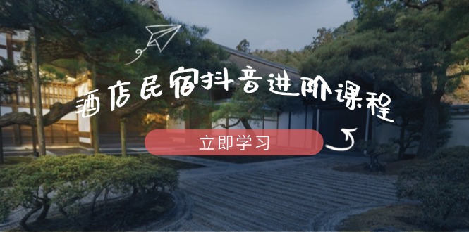 酒店民宿抖音进阶课程，掌握流量渠道与推流逻辑，打造爆款内容-天星云网创