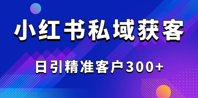 2025最新小红书平台引流获客截流自热玩法讲解，日引精准客户300+-天星云网创