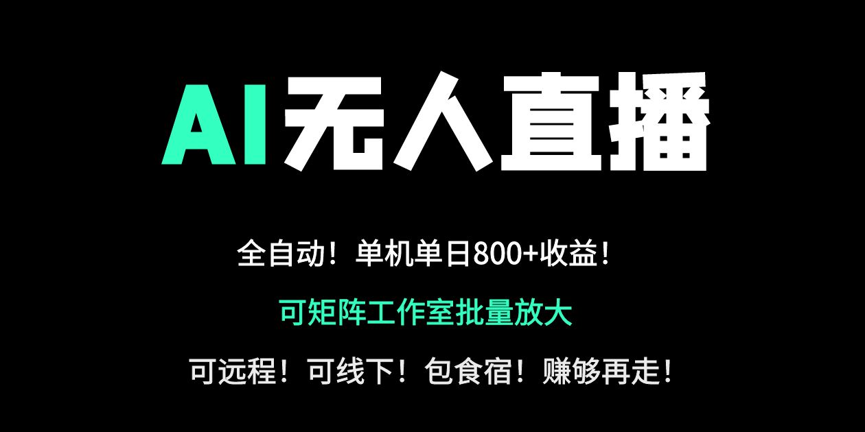 24小时自动带货！AI无人直播副业日赚800+，轻资产创业首选-天星云网创