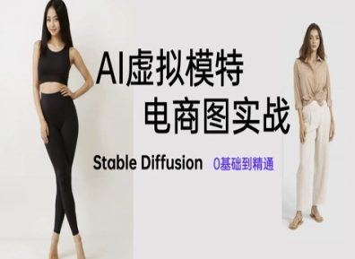 AI虚拟模特电商图实战，AI绘画Stable Diffusion 0基础到精通-天星云网创