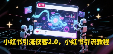 小红书引流获客2.0，小红书引流教程-天星云网创