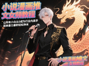 小说漫画推文女频教程，让所有小白从0成为行业内高手，简单暴力兼职轻松挣米-天星云网创
