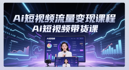 Ai短视频流量变现课程，Ai短视频带货课-天星云网创