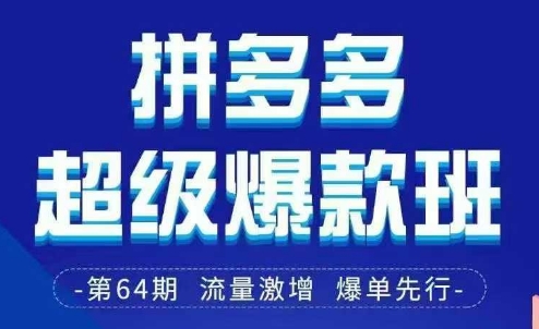 拼多多超级爆款班64期线下课资料3月28-29号pdf和思维导图-天星云网创