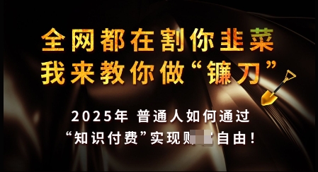知识付费如何做到月入过W+，2025我来教你做“镰刀”【揭秘】知源共链|免费获取全站资源|免费视频资源|无会员免费资源平台|无限制资源下载|免费赚钱平台|小程序赚钱|赚钱项目网站|免费看视频获取奖励|免费资源下载|免费视频赚钱知源共链