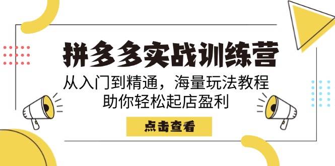 拼多多实战训练营，从入门到精通，海量玩法教程，助你轻松起店盈利知源共链|免费获取全站资源|免费视频资源|无会员免费资源平台|无限制资源下载|免费赚钱平台|小程序赚钱|赚钱项目网站|免费看视频获取奖励|免费资源下载|免费视频赚钱知源共链